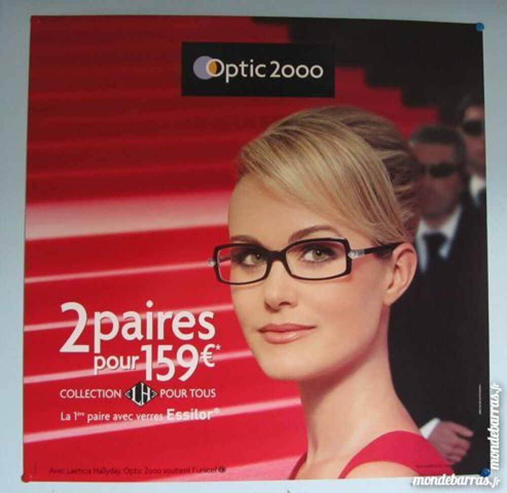 AFFICHE OPTIC 2000 Johnny HALLYDAY 
