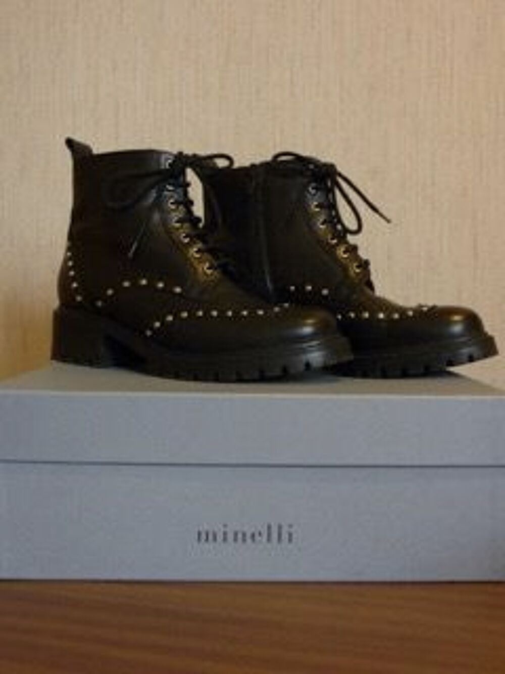 Boots noires Minelli - T38 Chaussures