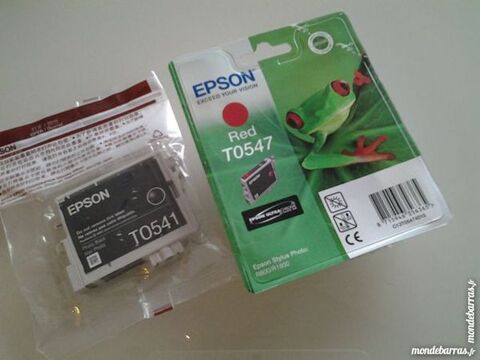 Lot cartouches encre noir rouge photo Epson R1800 20 Chambry (73)