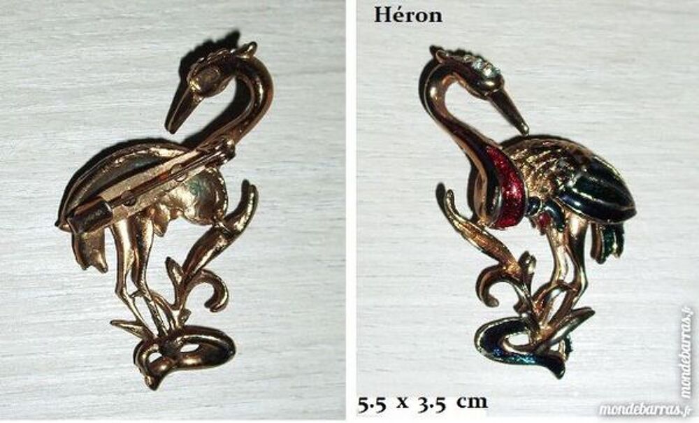 &laquo;OISEAUX&raquo; deux broches vintage Bijoux et montres