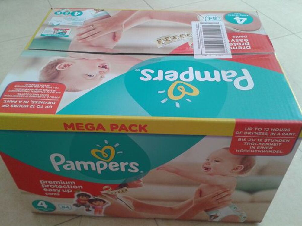 mega pack couches pampers baby dry ou easy up Pu�riculture