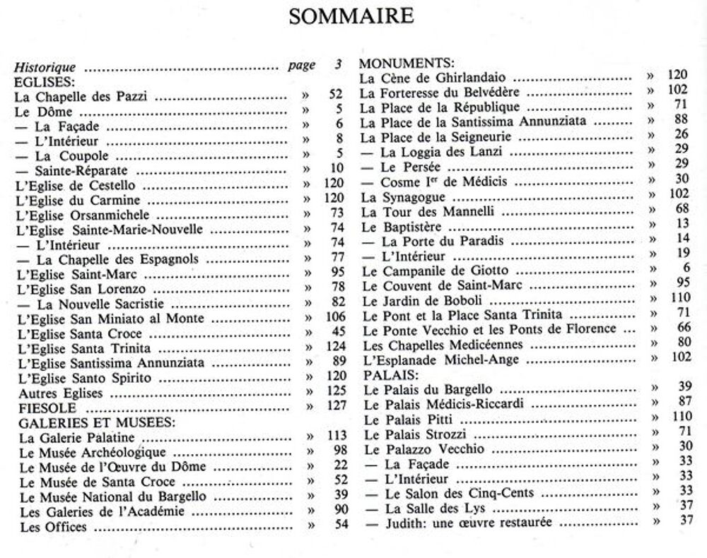 FLORENCE / prixportcompris Livres et BD