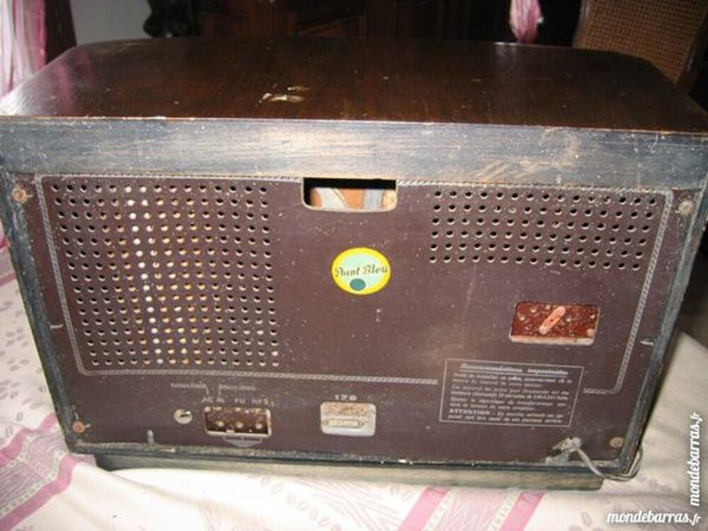 poste T S F caisse en bois Audio et hifi