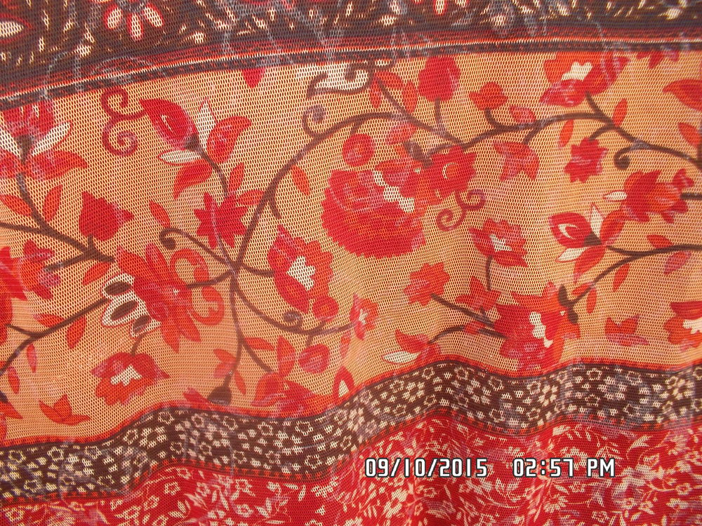 HAUT MARRON A FLEURS*JUSTE 2E*KIKI60230 Vêtements