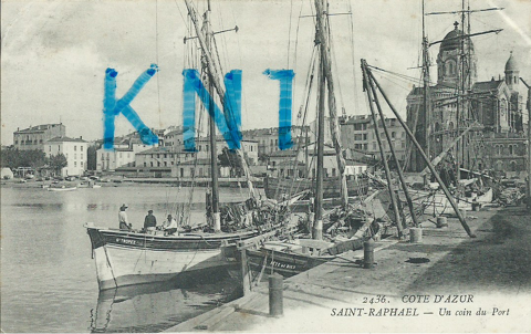 83 , saint -raphal un coin du port 1915  6 Tours (37)