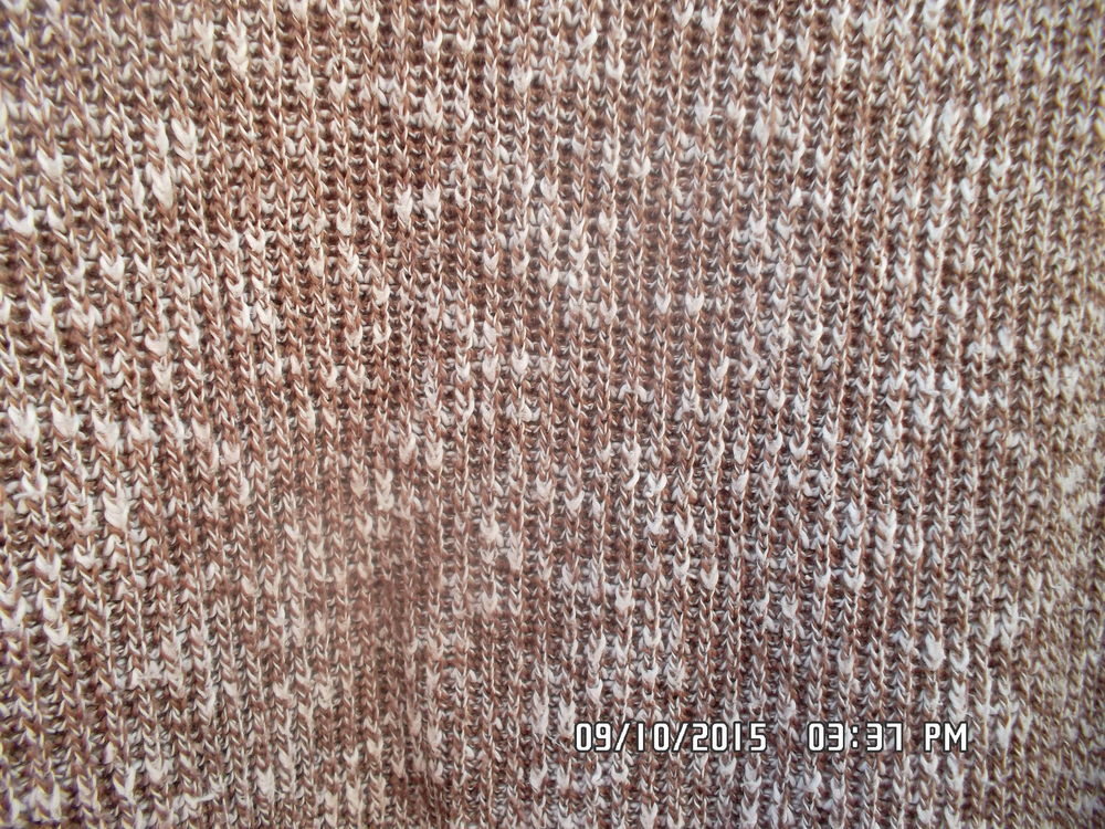 PULL MARRON CLAIR ET BLANC*JUSTE 3E*KIKI60230 Vêtements