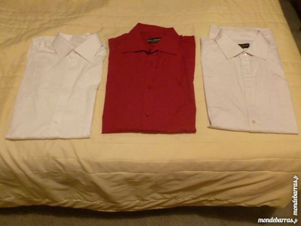 Chemises x 3 manches courtes et longues Vêtements