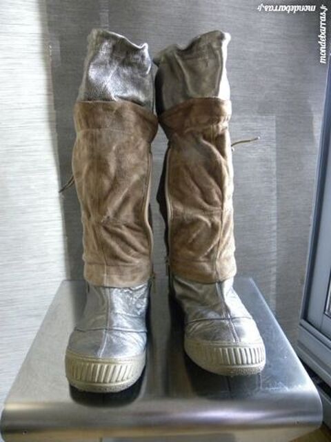 bottes femme pataugas, couleur or, taille 36 37, 30 Pantin (93)