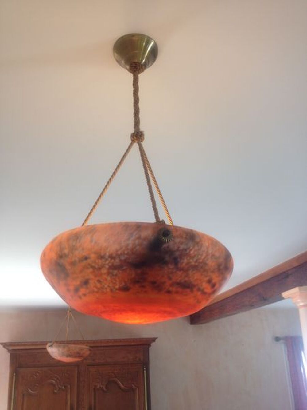 Lustres en p&acirc;te de verre Décoration