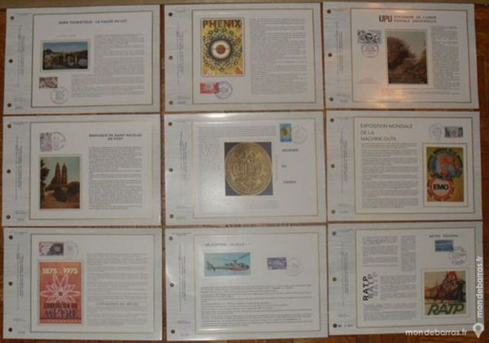 64 Feuillets Philat&eacute;liques CEF Soie 1972-1983 