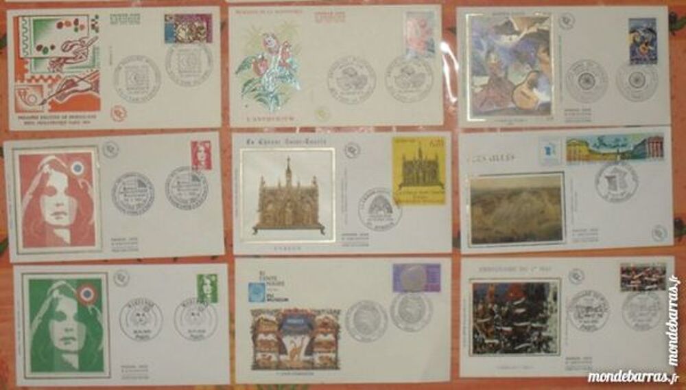 18 enveloppes 1 er jour fran&ccedil;aises 