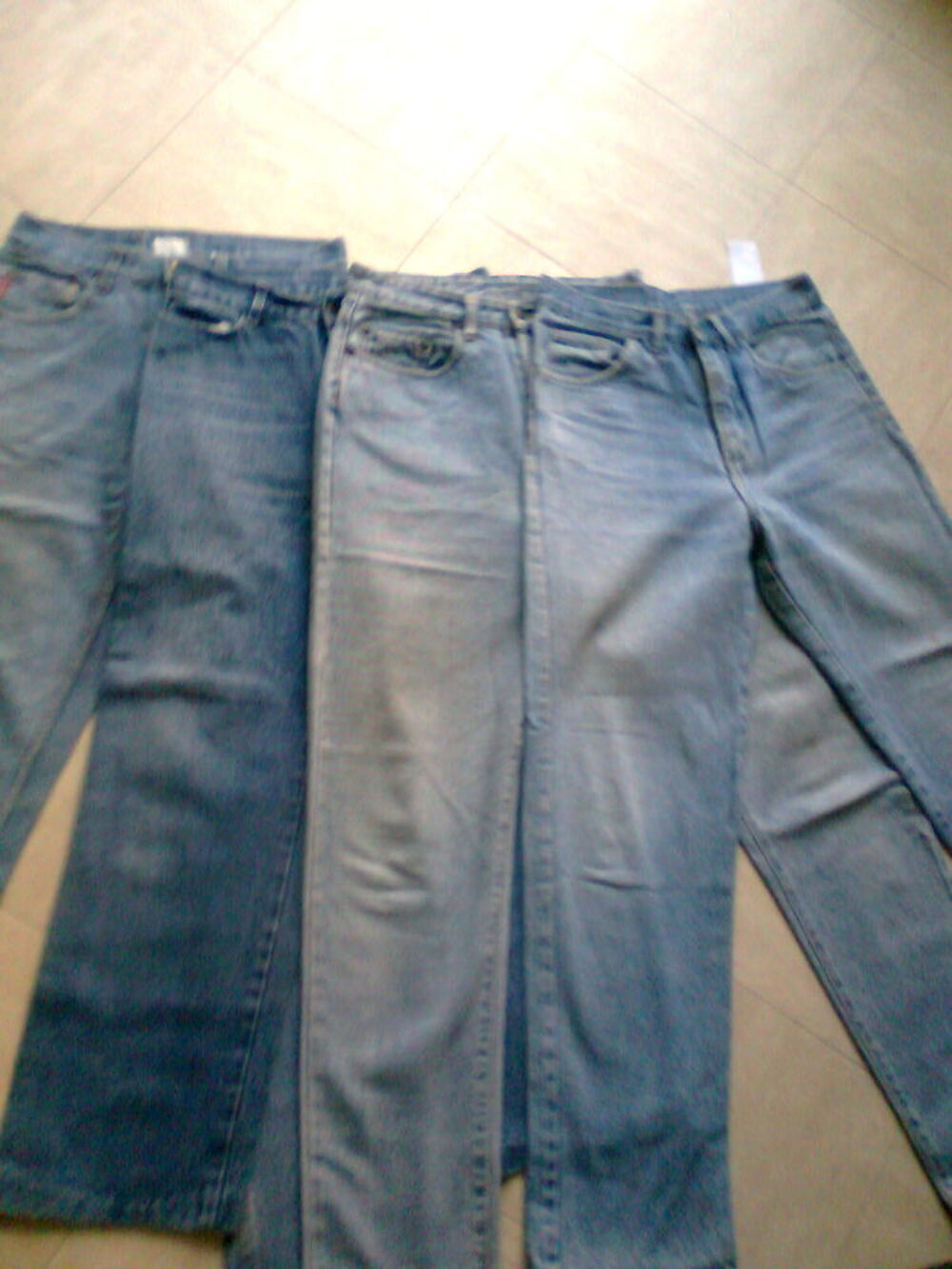 4 JEANS 36 et 38 -ou pour confection de sacs en jean - zoe Maroquinerie