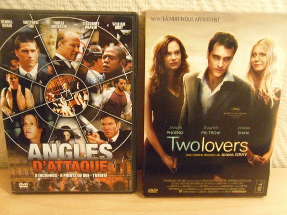 Lot 2 films Thriller : Angles d'attaque &amp; Two Lovers DVD et blu-ray