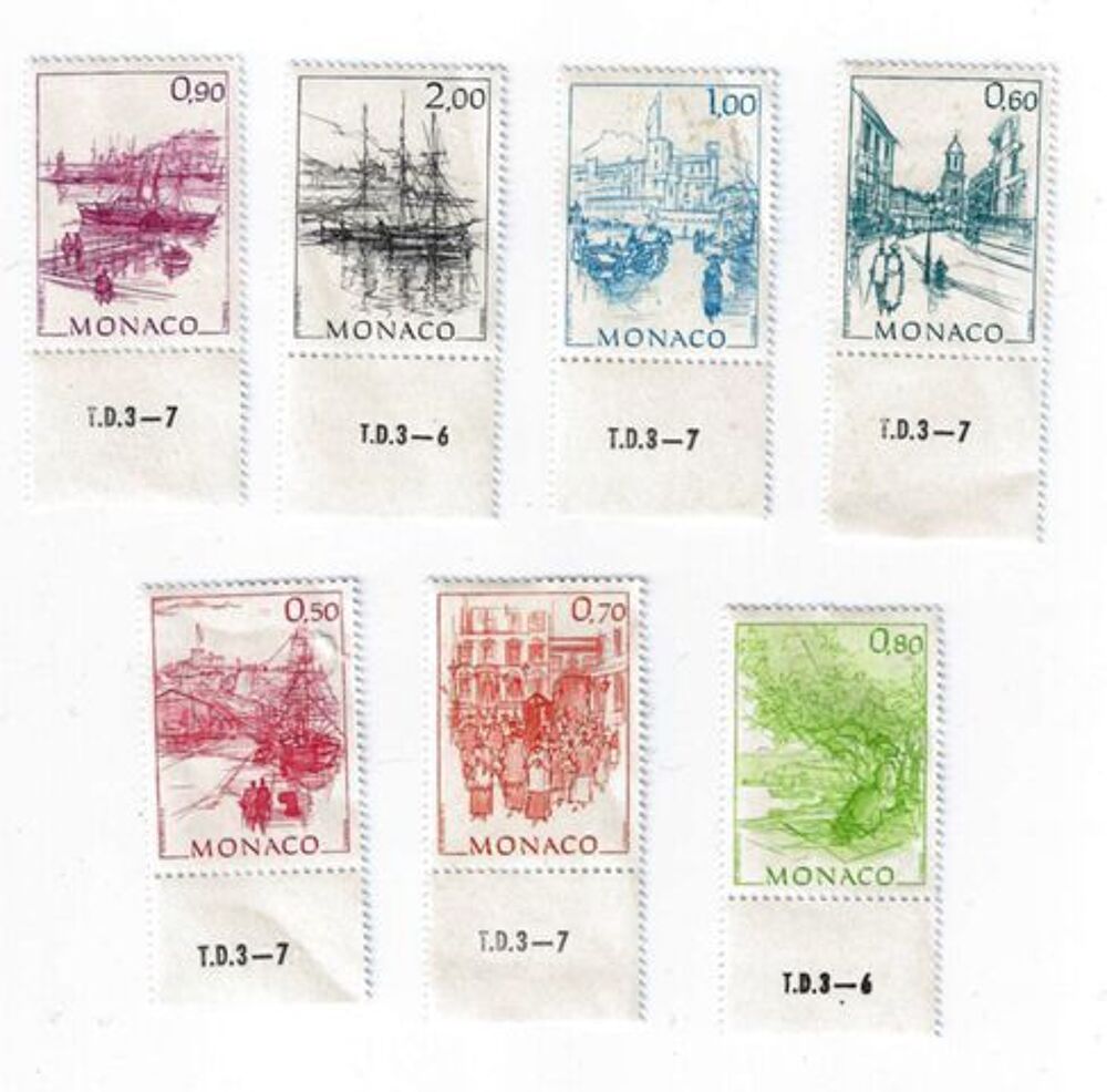 Timbres originaux Monaco 