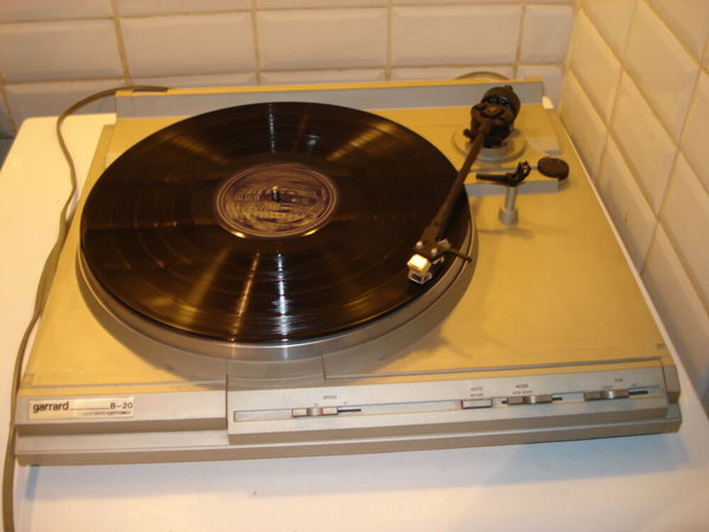 PLATINE VINYLE GARRARD B-20 SEMI-AUTOMATIQUE DRIVE TURNTABLE Audio et hifi
