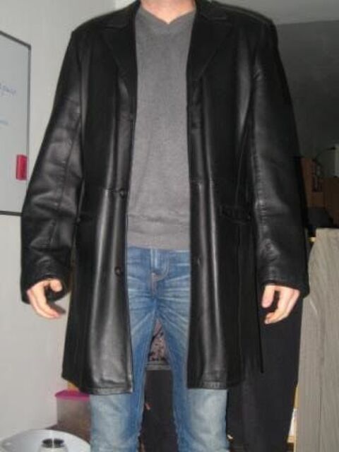 veste 3/4 cuir noir homme 90 Saint-Omer (62)