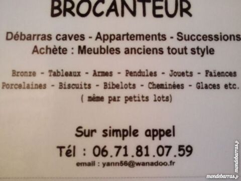 DEBARRAS DE LA CAVE AU GRENIER  �tel (56)