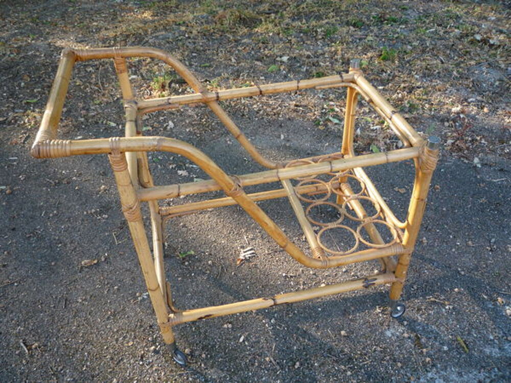 Desserte/chariot en bambou d&eacute;co Meubles