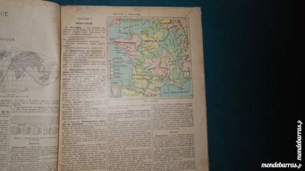 ancien manuel de g&eacute;ographie des ann&eacute;es 1920 pa37 Livres et BD