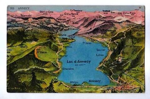 ANNECY - CARTE POSTALE / prixportcompris 7 Lille (59)