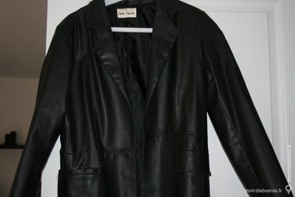 veste longue noire Vêtements