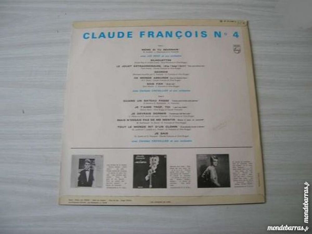 33 TOURS CLAUDE FRANCOIS N&deg; 4 - Original BIEM CD et vinyles