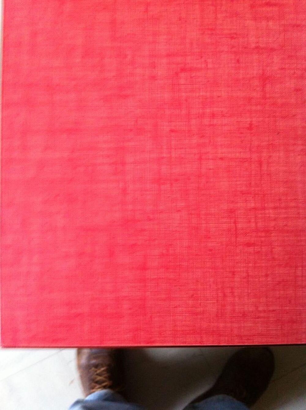 Table moderniste formica rouge cuisine s&eacute;jour Meubles