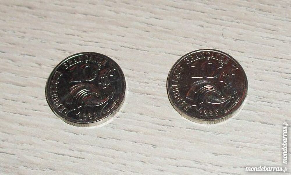 2 Pi&egrave;ces &laquo;10 Francs 1986 &raquo; 