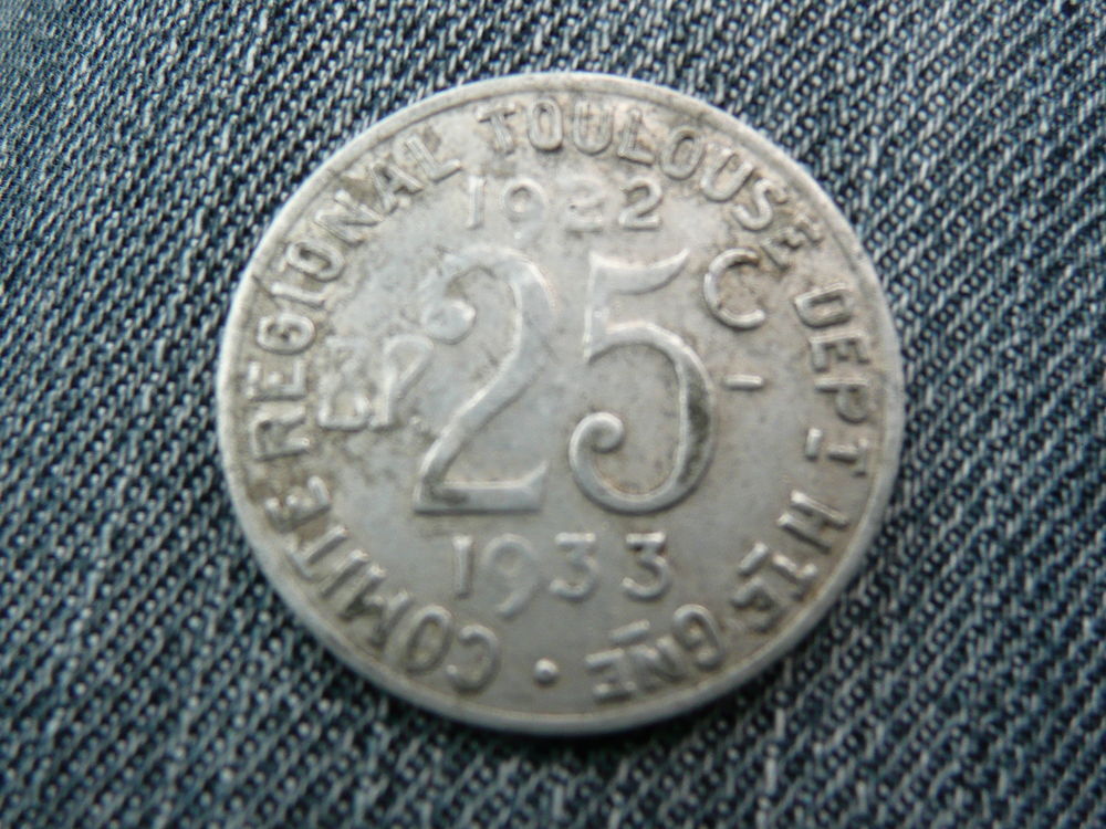Jeton alu B.P 25 centimes Union Latine 1922-1933 