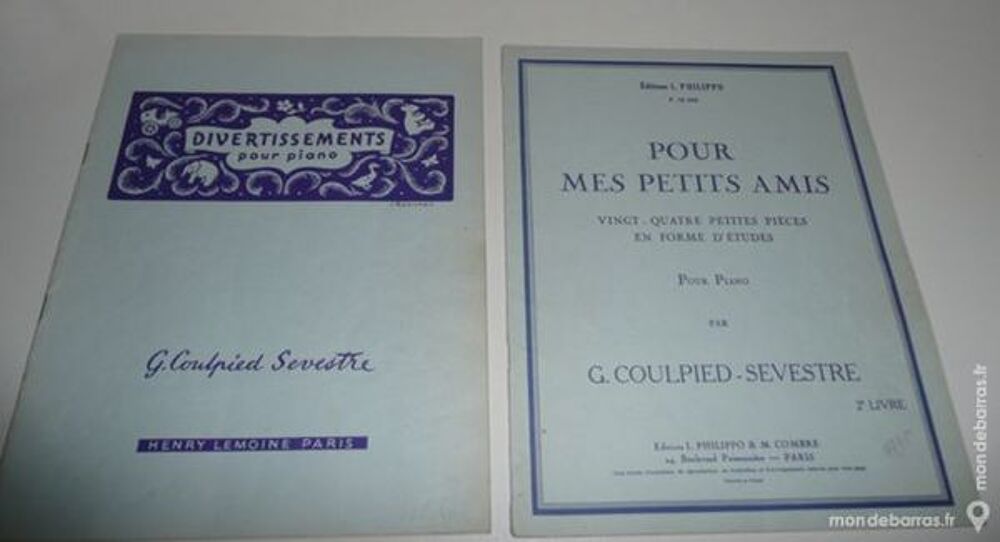 PARTITIONS PIANO DIVERTISSEMENT/POUR MES PETITS Livres et BD