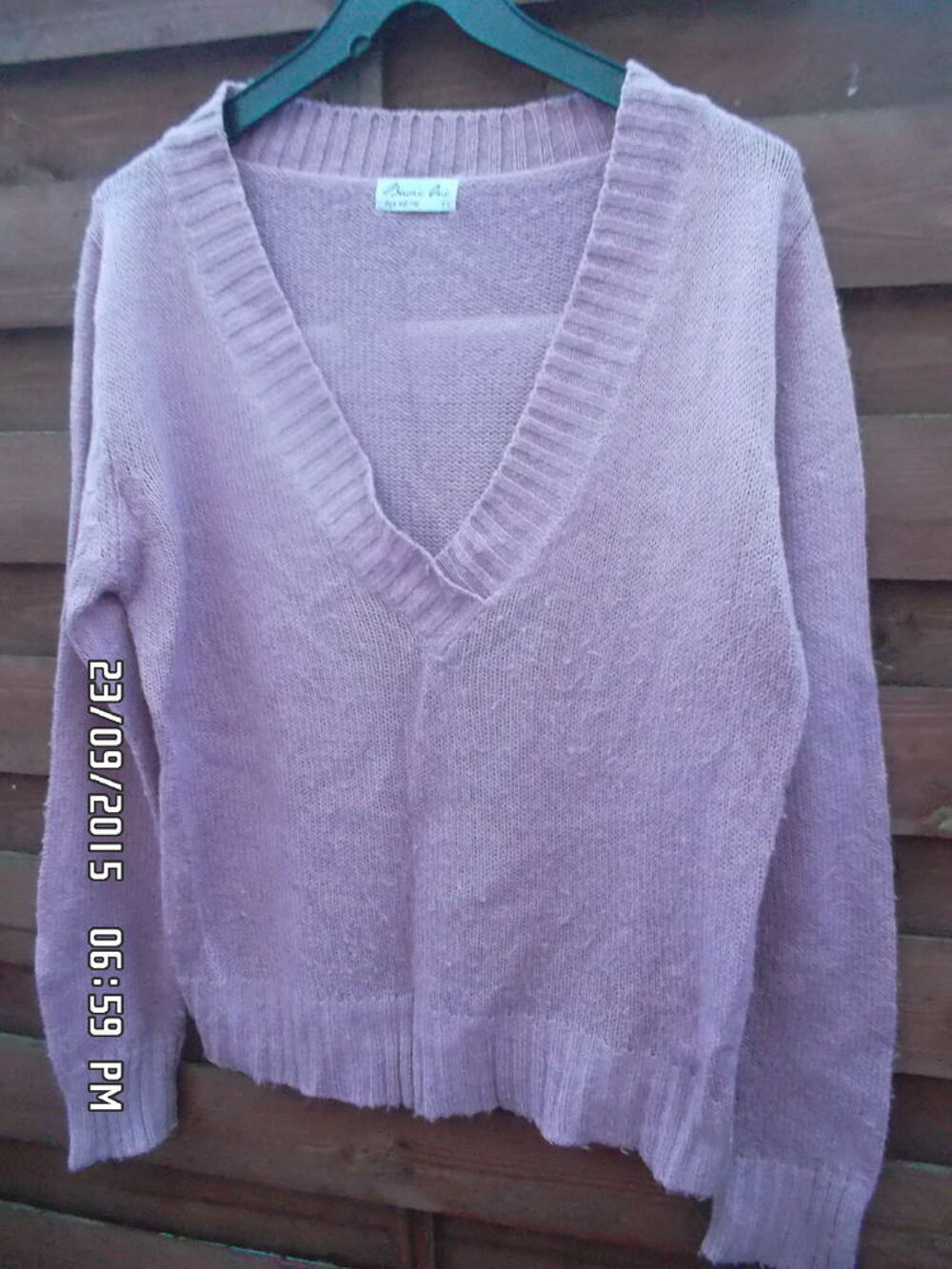 PULL ROSE CLAIR T.3*JUSTE 3E*KIKI60230 Vêtements