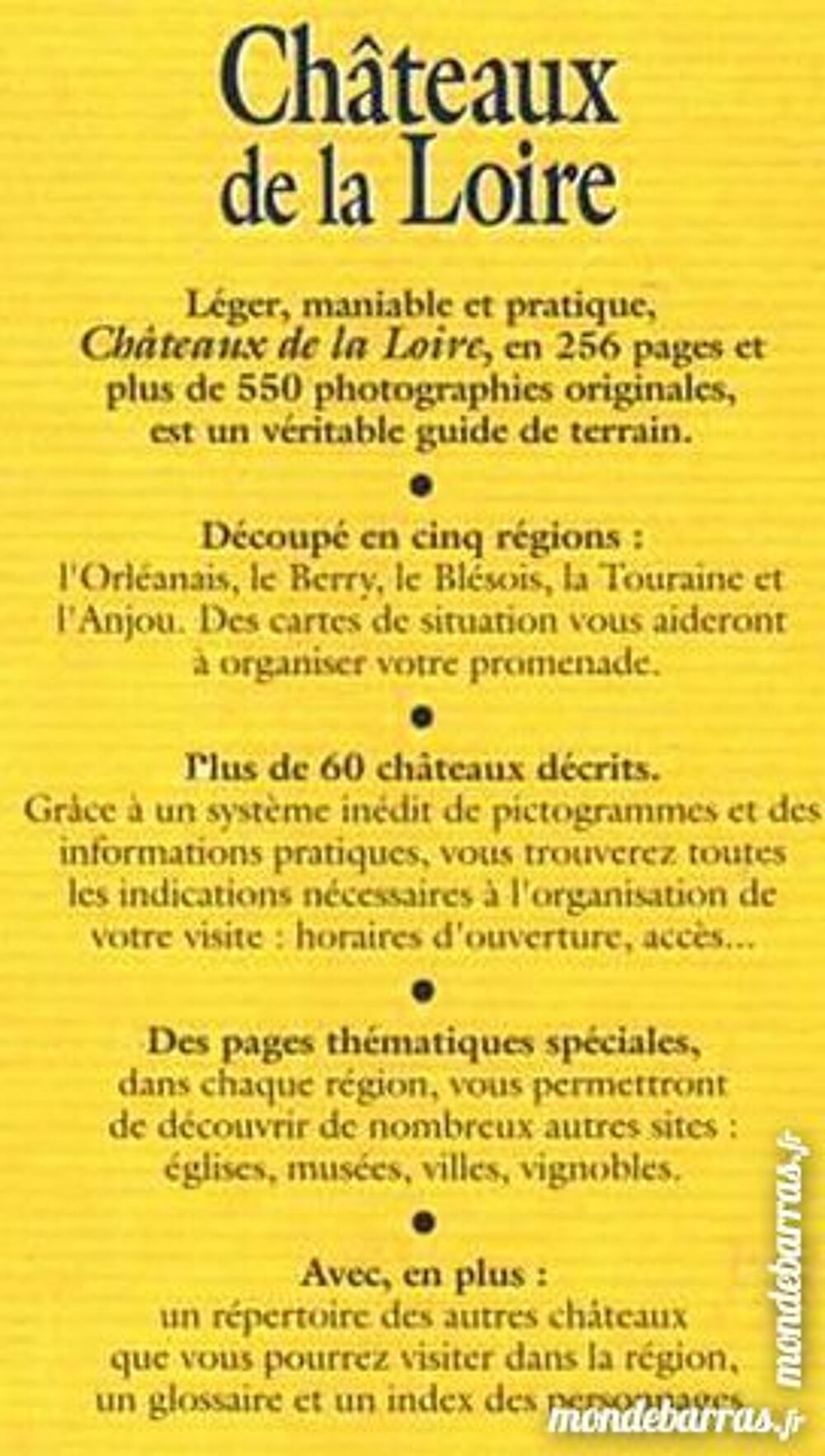 Guide des CH&Acirc;TEAUX DE LA LOIRE Livres et BD