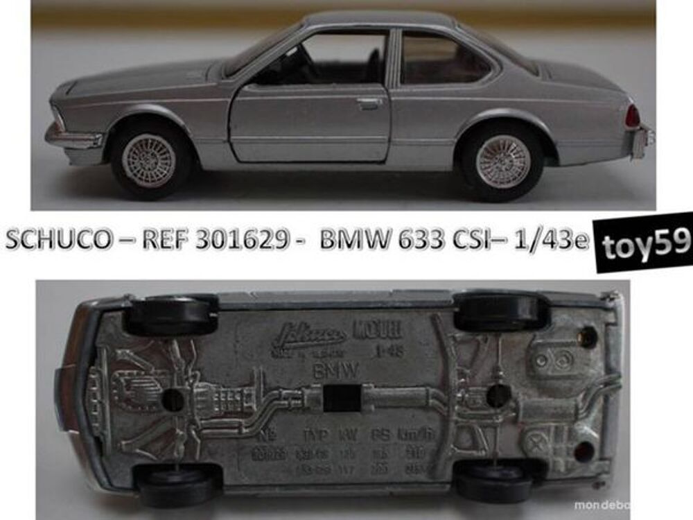 SCHUCO - BMW 633 CSI - 1/43e - Jeux / jouets