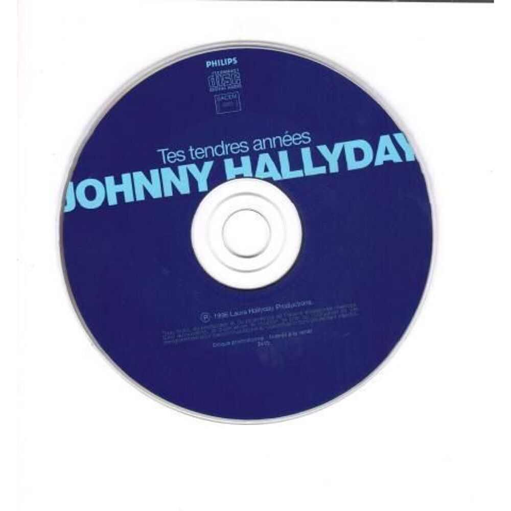 Johnny Hallyday &laquo; Tes tendres ann&eacute;es &raquo; Promo CD et vinyles