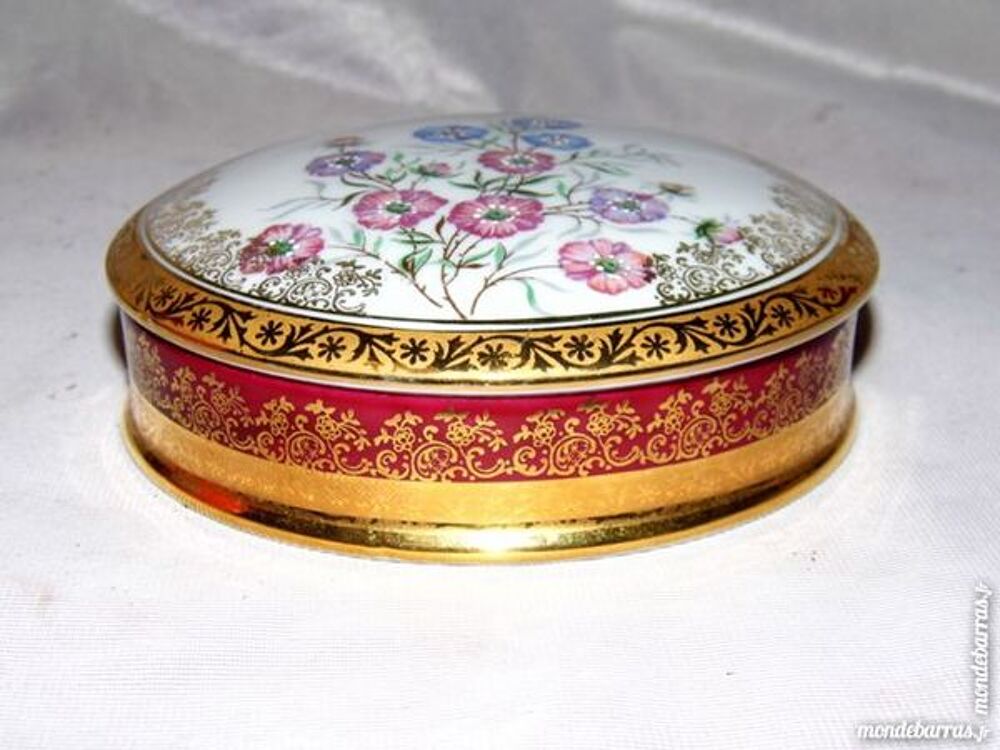 Bonbonni&egrave;re limoges STYLIS FRANCE Porcelaine Décoration