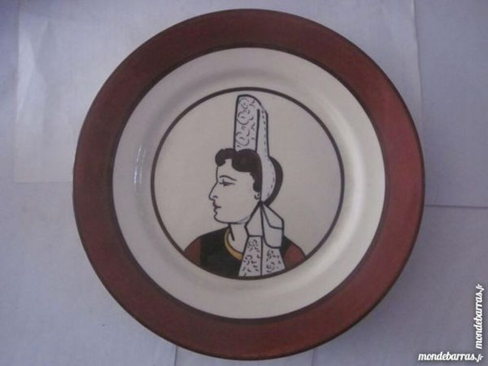 ASSIETTE HB QUIMPER TETE DE BRETONNE 