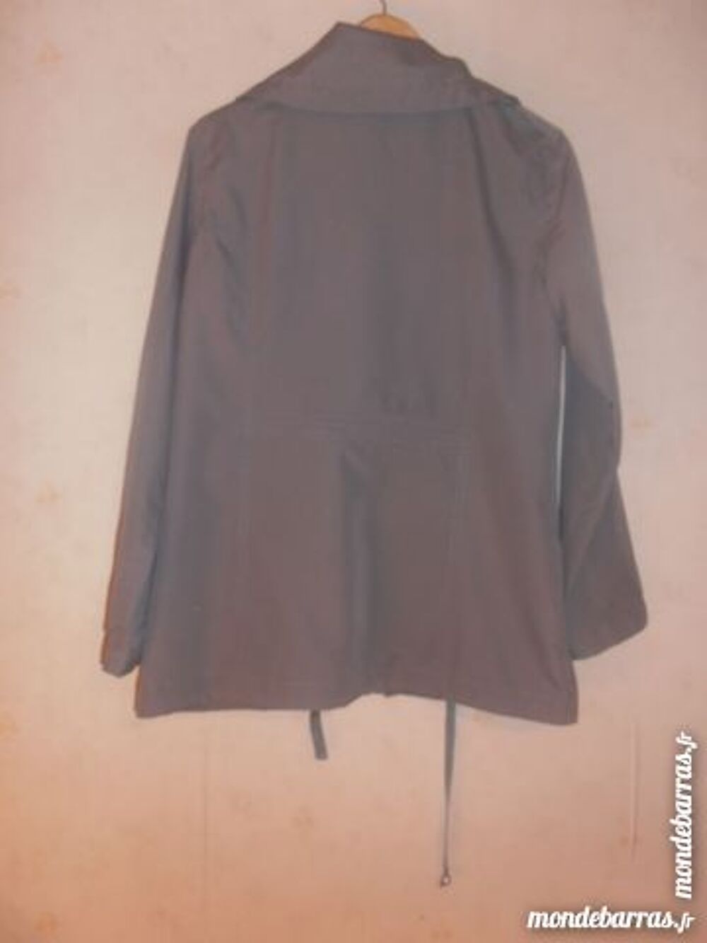 Parka microfibre kaki Vêtements