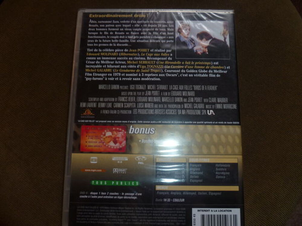 DVD NEUF LA CAGE AUX FOLLES SOUS BLISTER DVD et blu-ray
