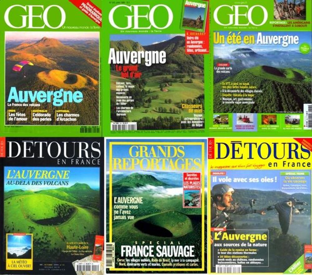 Voici 6 revues sur L'AUVERGNE / les-livres-de-jac Livres et BD