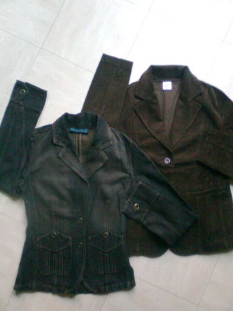 VESTE de velours et VESTE JEAN rouille - 40 - zoe 4 Martigues (13)