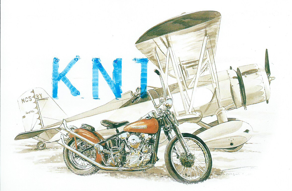  C P M Moto et monoplan dessin de F Bru&egrave;re 
