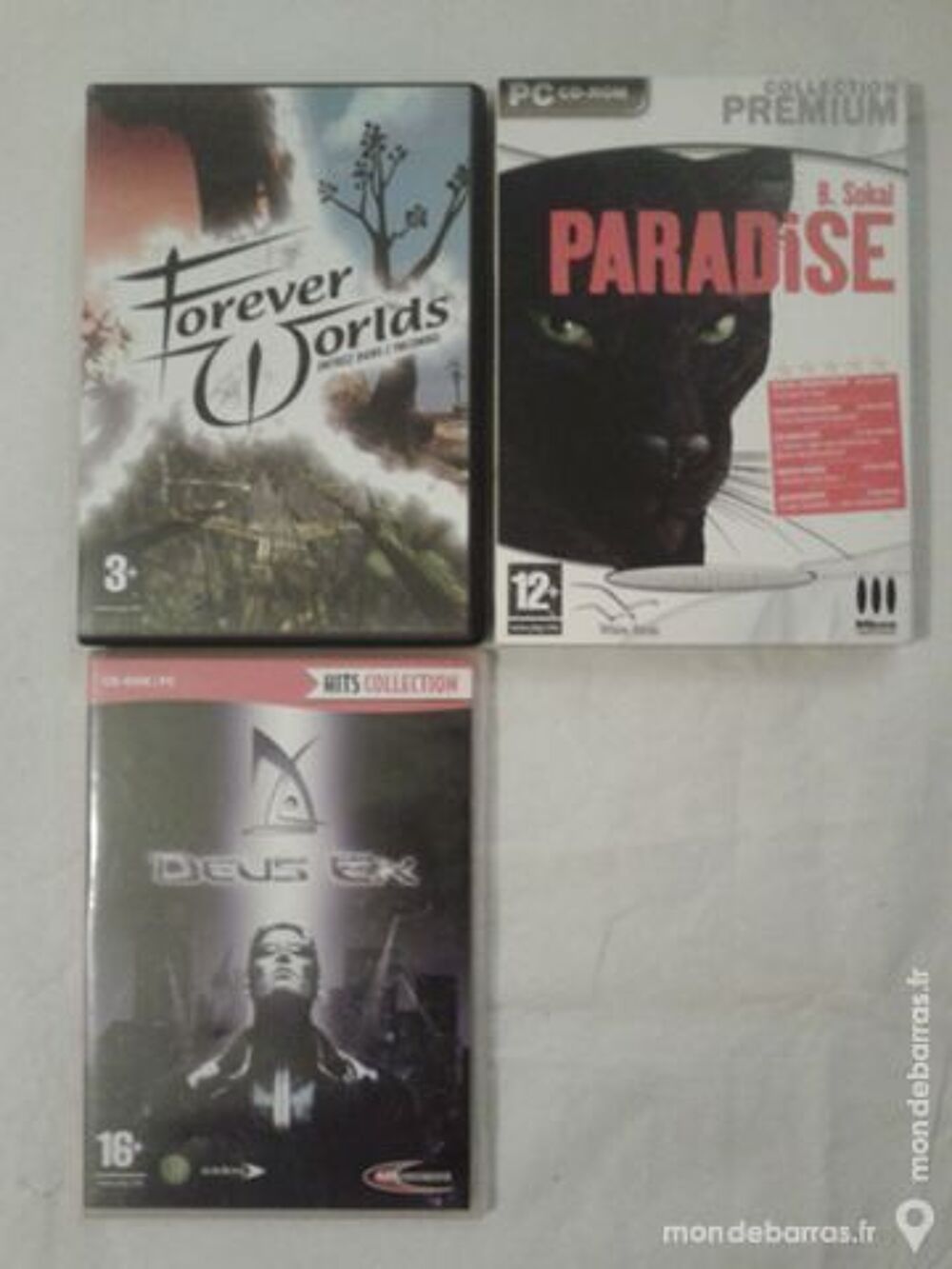 3 jeux vid&eacute;o Consoles et jeux vidéos