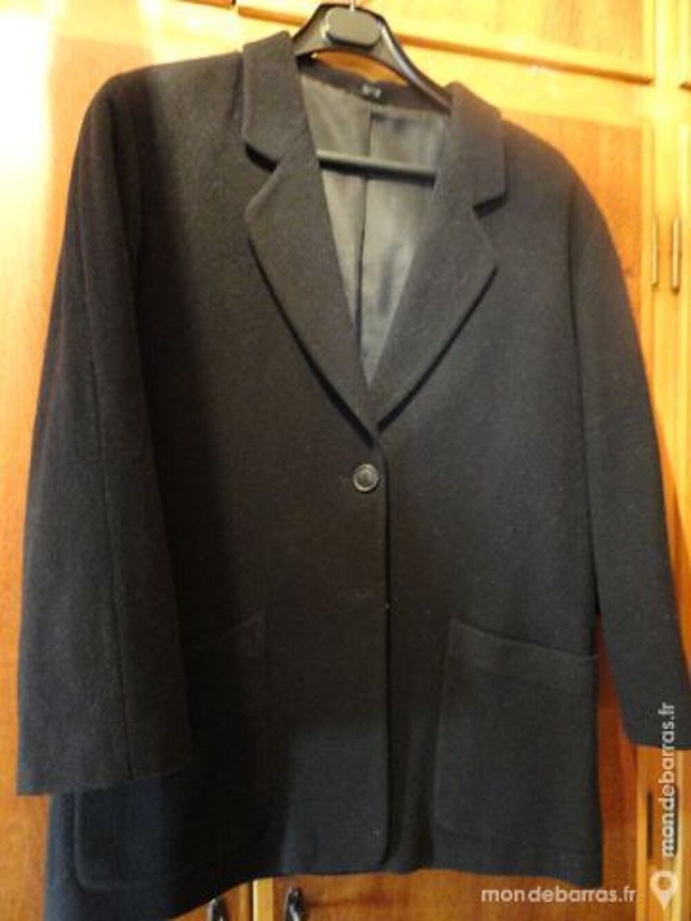 Veste noire cachemire et laine T42 Vêtements