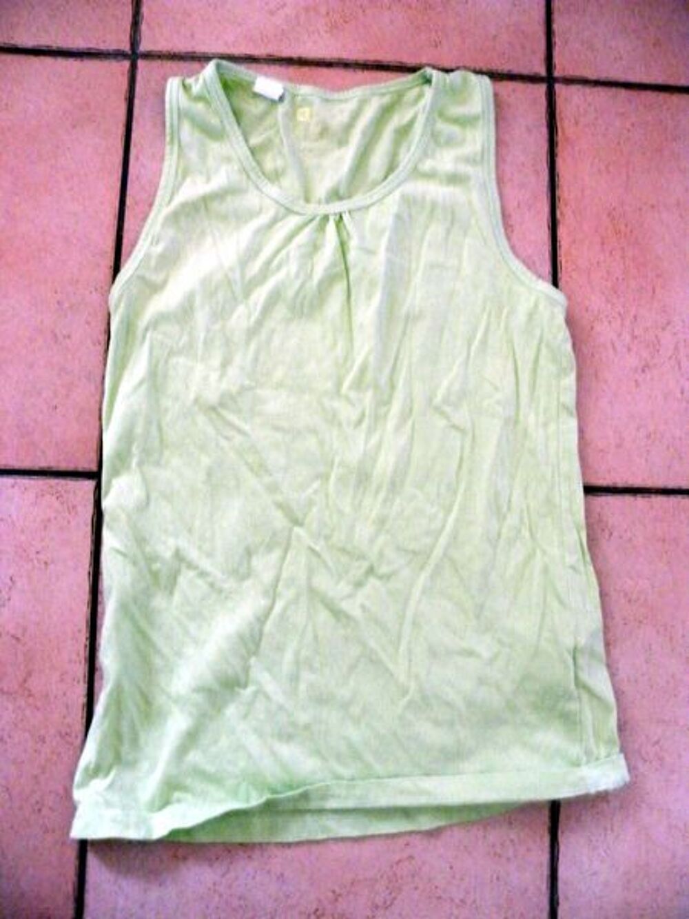 tshirt vert sans manche 14 ans Vêtements enfants
