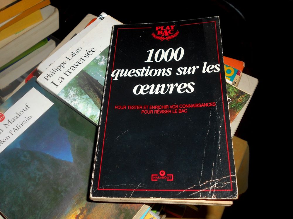 1000 questions sur les oeuvres play bac (marabout) Livres et BD
