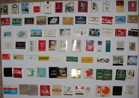 Collection de 80 botes d'Allumettes intern. 45 Antibes (06)