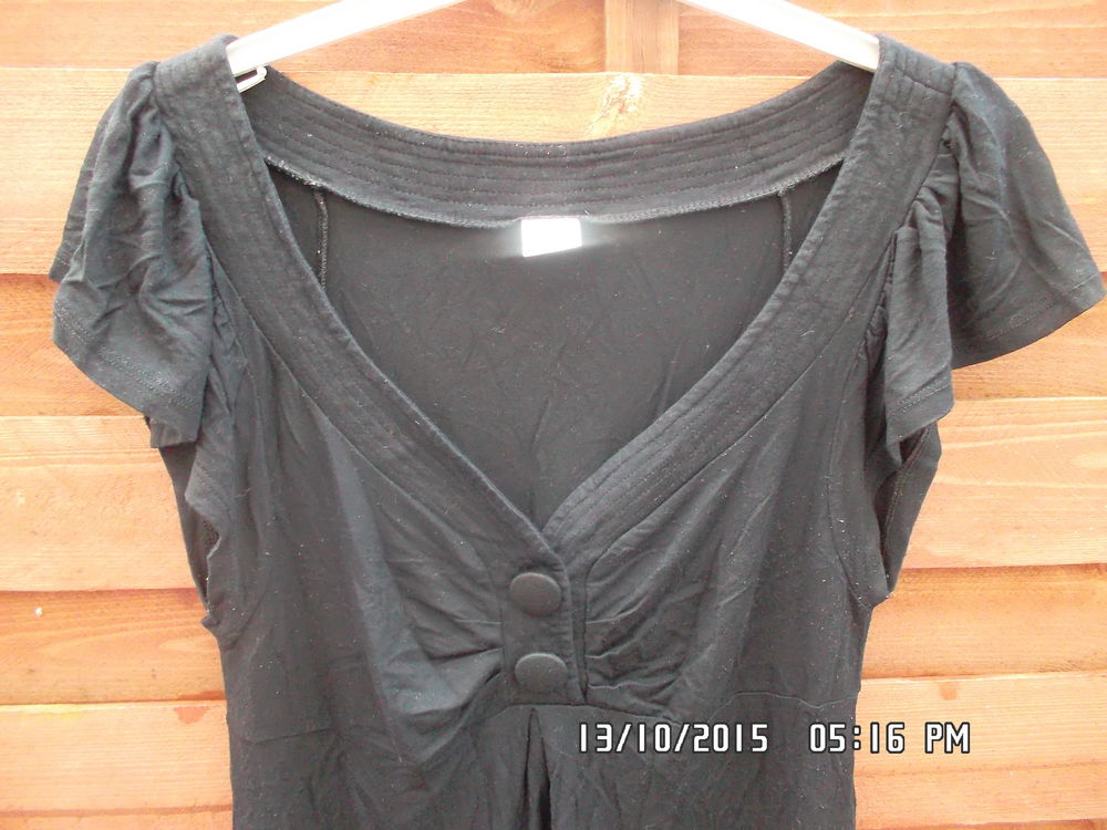 HAUT NOIR CAMAIEU T.2*JUSTE 2E*KIKI60230 Vêtements