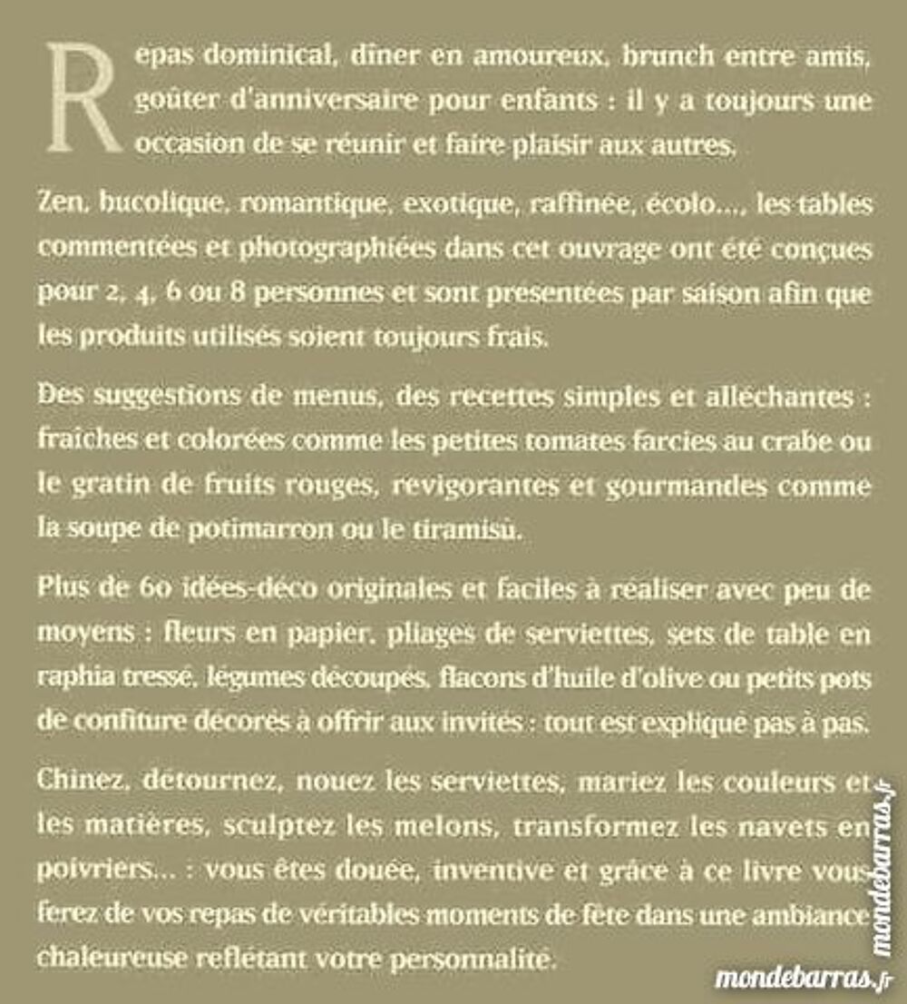 D&eacute;cors de table - DECORATION Livres et BD
