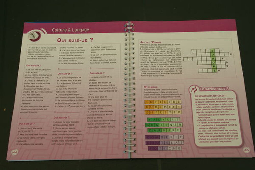 mes carnets d'entrainement c&eacute;r&eacute;bral num&eacute;ro 1 Livres et BD