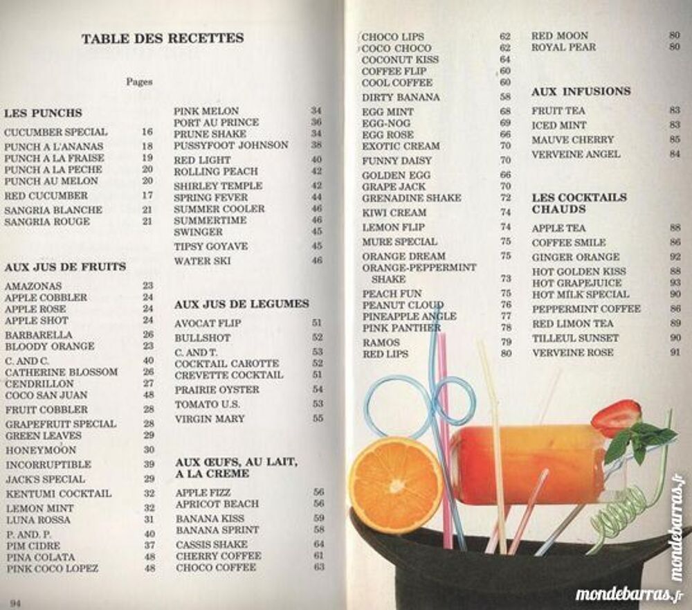 TISANES - cocktails sans alcool Livres et BD